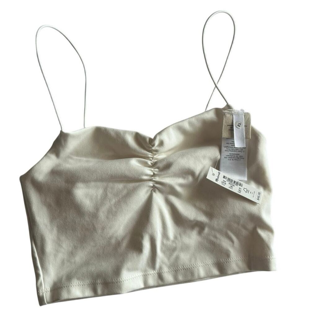 Madewell Satin Style Crop Top XXS NWT